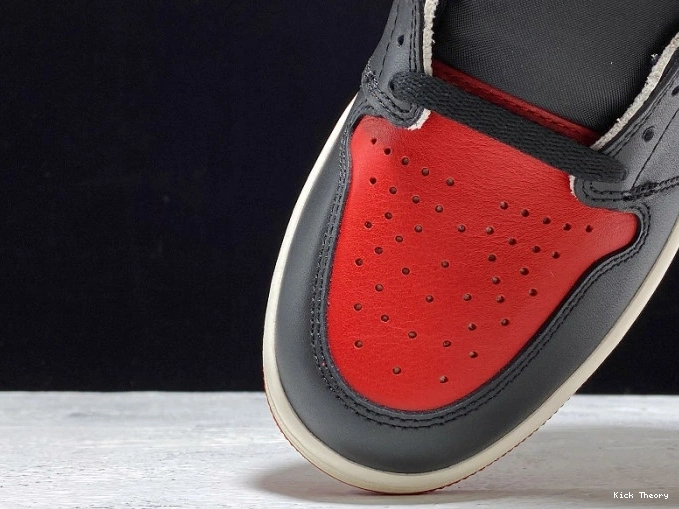 Kick Theory Bred Air 555088-610 Retro OG High 1 Toe Jordan 0715